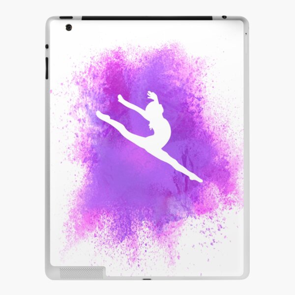 Gymnast Silhouette - Purple Explosion Art Print for Sale by  Flexiblepeople