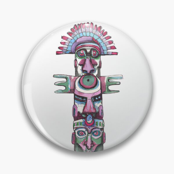 Item preview, Native American Indian Totem Pole designed and sold by ASwissBear.