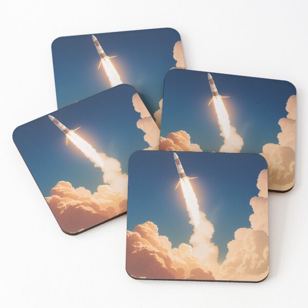 Item preview, Vintage Space Rocket Launch designed and sold by BAYFAIRE.