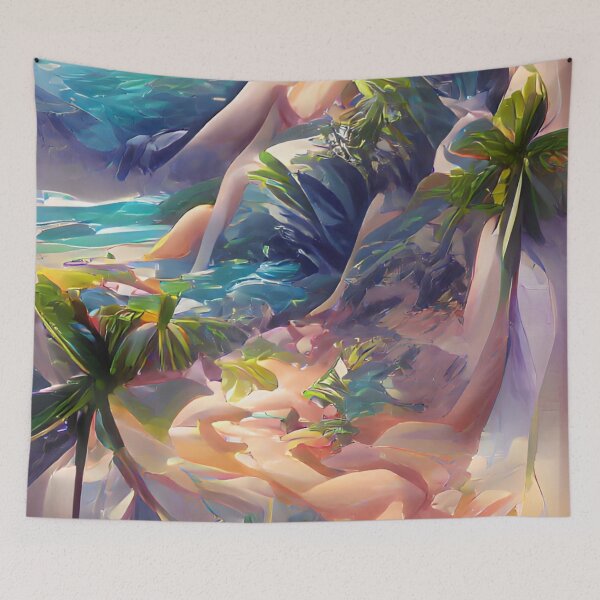 Item preview, Beach | Artificial Inteligence Generated Art designed and sold by AllAboutAI.