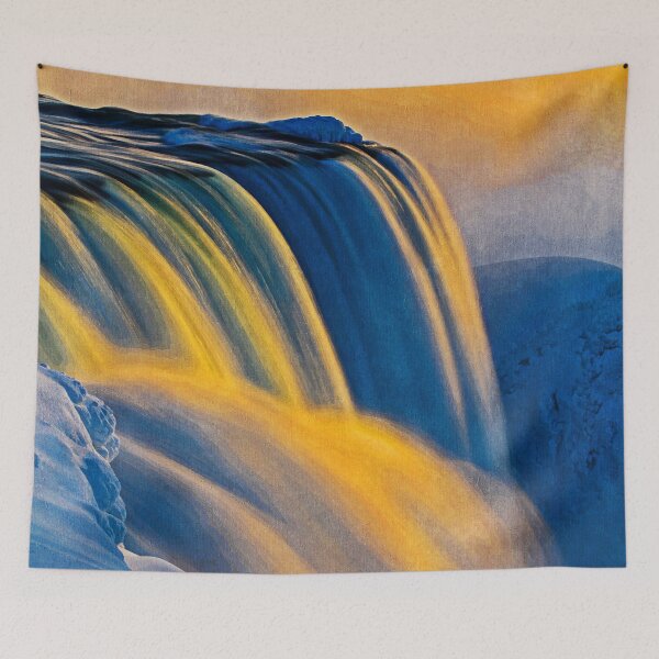 Item preview, Niagara Falls Landscape Oil Paint, Famous Waterfalls, Winter In Niagara Falls  designed and sold by Trendymotion.