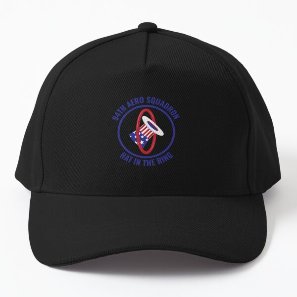 Vista previa del artículo con la obra «Gorra del escuadrón aerodinámico 94 de la Primera Guerra Mundial en el ring», diseñado y vendido por The Junto Shop.