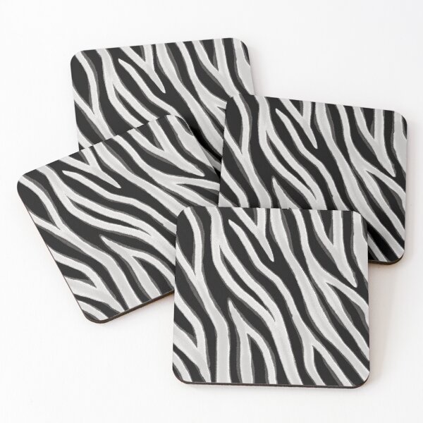 Item preview, Graphic Rough Zebra Stripe Black Grey designed and sold by jocelynsart.