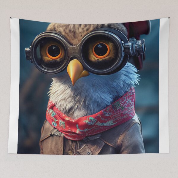 Item preview, Pirate pigeon anthropomorphic designed and sold by MimozaStudio.