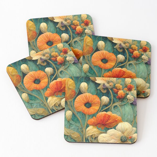 Artikelvorschau, Einzigartige Blumenwiese im Jugendstil entworfen und verkauft von WeddingPrint.