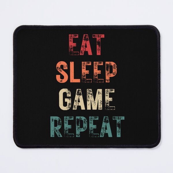 Item preview, Eat Sleep Game Repeat Retro designed and sold by NinniSilver.
