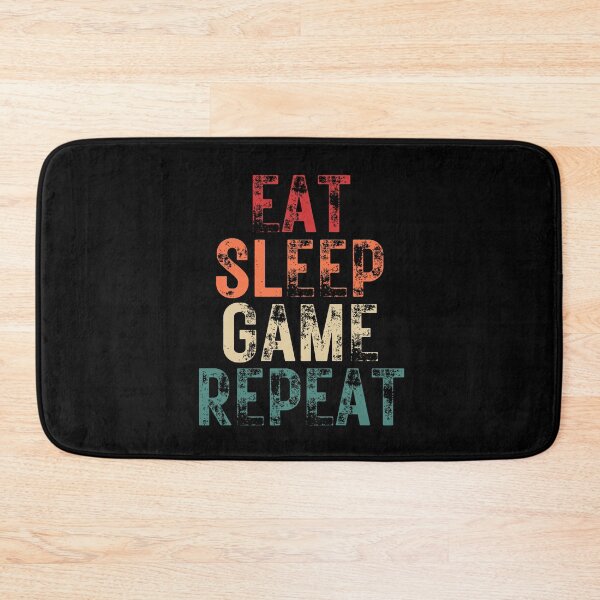 Item preview, Eat Sleep Game Repeat Retro designed and sold by NinniSilver.