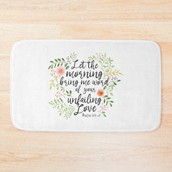 Item preview, Psalm 143:8 Watercolor Leaves designed and sold by amazingjoy.
