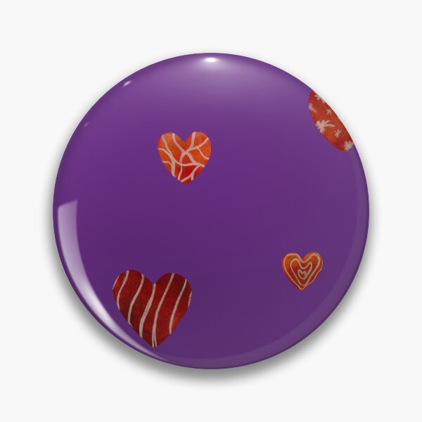 Item preview, Red textured heart pattern a watercolor sketch violet designed and sold by Yana Mustafina | Boho Soulful Designs.