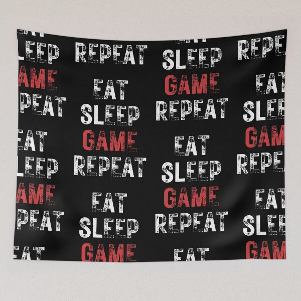 Item preview, Eat Sleep Game Repeat designed and sold by NinniSilver.