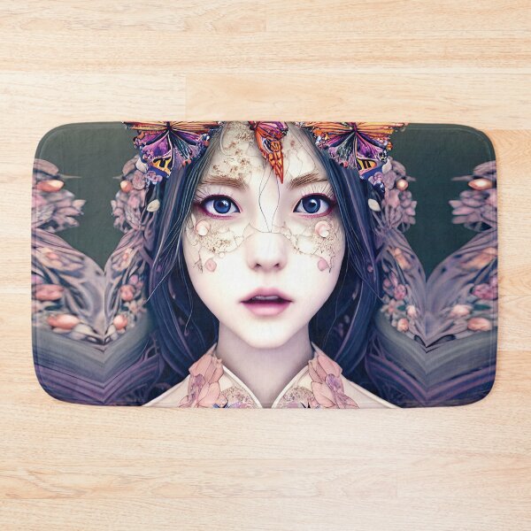 Item preview, sweet girl  with butterflies AI designed and sold by SBlagojevic.