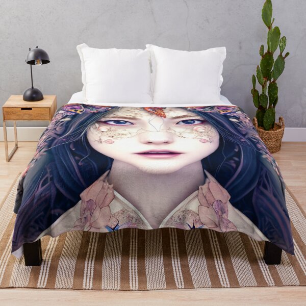 Item preview, sweet girl  with butterflies AI designed and sold by SBlagojevic.