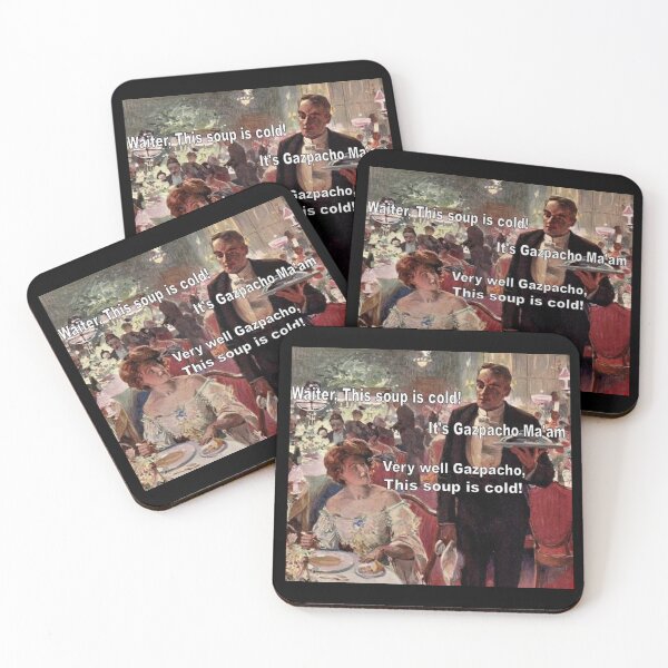 Item preview, Waiter! This soup is cold - Thanksgiving, Christmas And Birthday Party Gift Ideas for Classic Memes Lovers and Fans designed and sold by Memeing Everything.