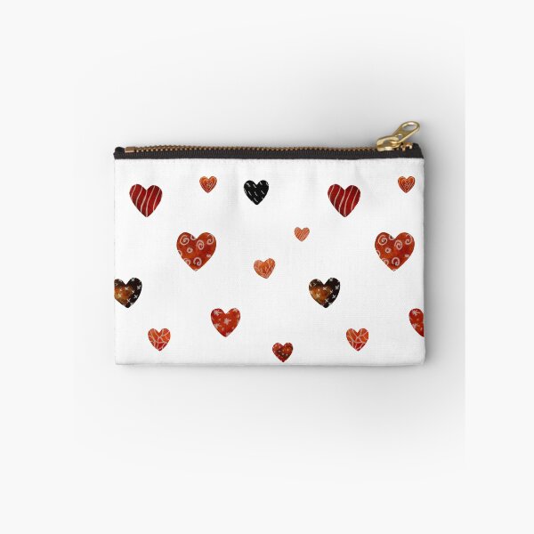 Item preview, Red textured heart cute pattern a watercolor  designed and sold by Yana Mustafina | Boho Soulful Designs.