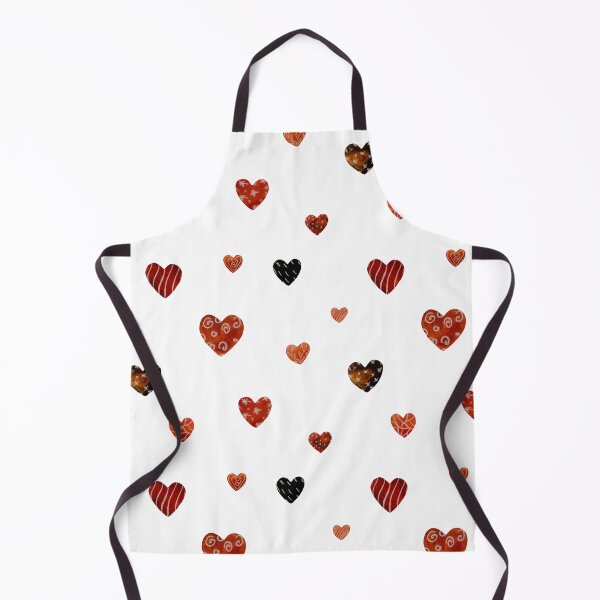 Item preview, Red textured heart cute pattern a watercolor designed and sold by Yana Mustafina | Boho Soulful Designs.