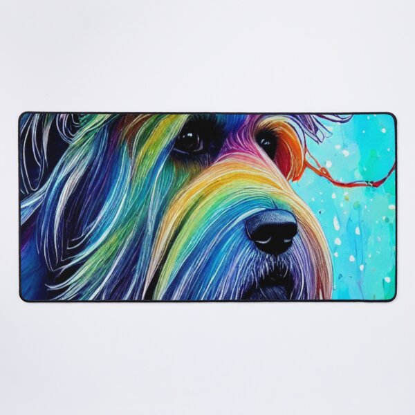 Item preview, RETRO DOG ART - RAINBOW POODLE ART designed and sold by ArtzandDesignz.