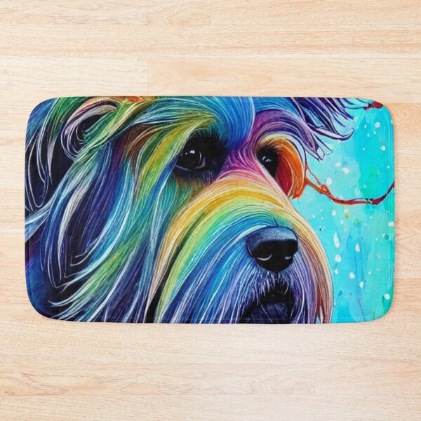 Item preview, RETRO DOG ART - RAINBOW POODLE ART designed and sold by ArtzandDesignz.
