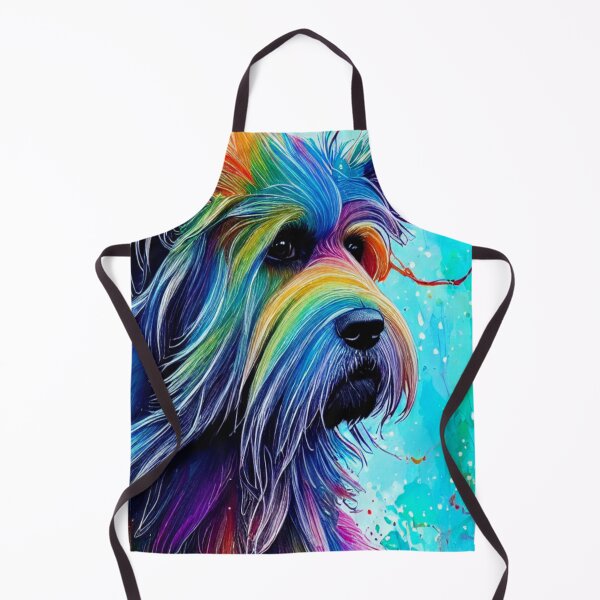 Item preview, RETRO DOG ART - RAINBOW POODLE ART designed and sold by ArtzandDesignz.