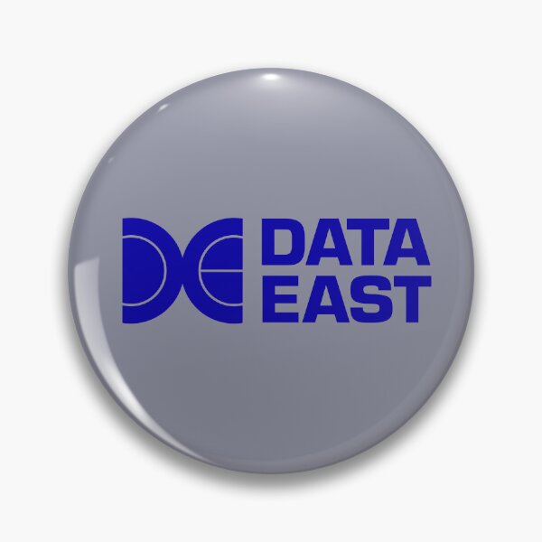 Item preview, Classic DATA EAST logo (BLUE) - 80s Retro Arcade and Pinball Games designed and sold by RetroTeeStudio.