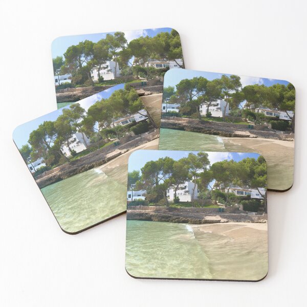 Item preview, Full panoramic photographic print of Cala d’Or Beach, Mallorca  designed and sold by EmmaMCheer.