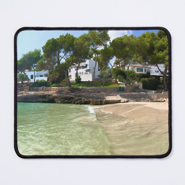 Item preview, Full panoramic photographic print of Cala d’Or Beach, Mallorca  designed and sold by EmmaMCheer.