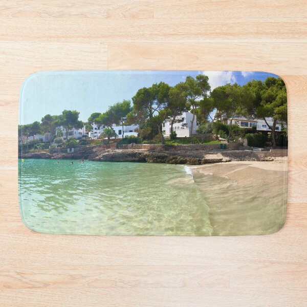 Item preview, Full panoramic photographic print of Cala d’Or Beach, Mallorca  designed and sold by EmmaMCheer.