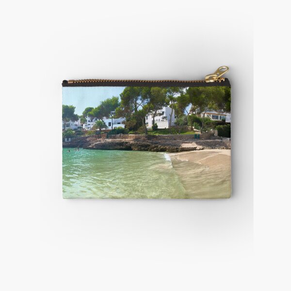 Item preview, Full panoramic photographic print of Cala d’Or Beach, Mallorca  designed and sold by EmmaMCheer.