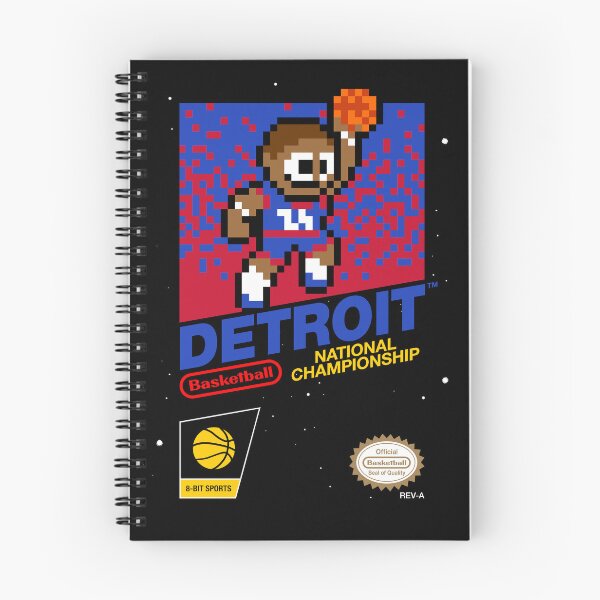 Aperçu de l'œuvre Detroit Pistons (8-bit Videogame Cart) créée et vendue par The Armorsmith.
