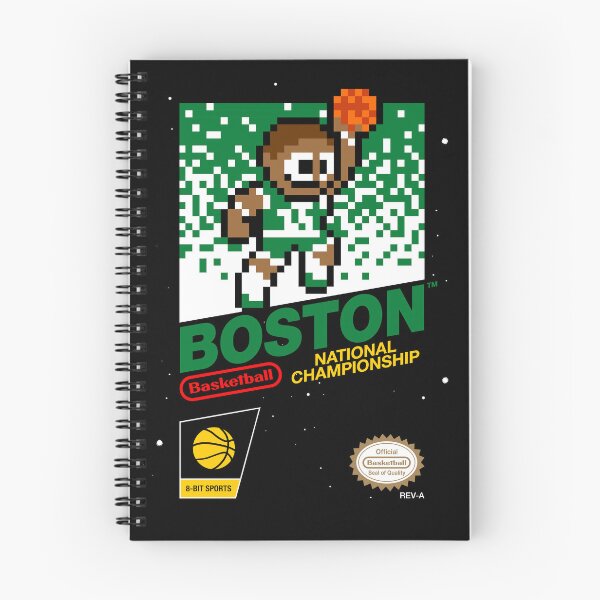 Aperçu de l'œuvre Boston Celtics (8-bit Videogame Cart) créée et vendue par The Armorsmith.