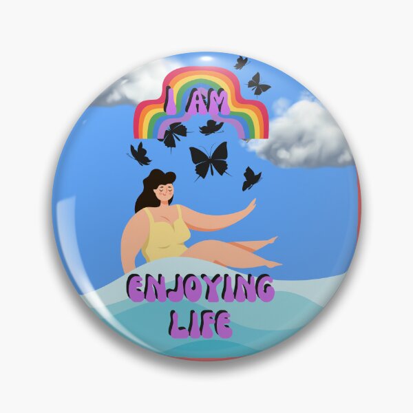 Item preview,   I am Enjoying Life Affirmation designed and sold by KrisantoArts.