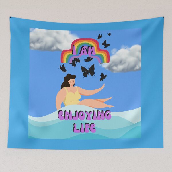 Item preview,   I am Enjoying Life Affirmation designed and sold by KrisantoArts.