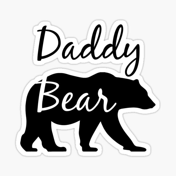 daddy-bear-gift-for-daddy-sticker-for-sale-by-thebrilliant-redbubble