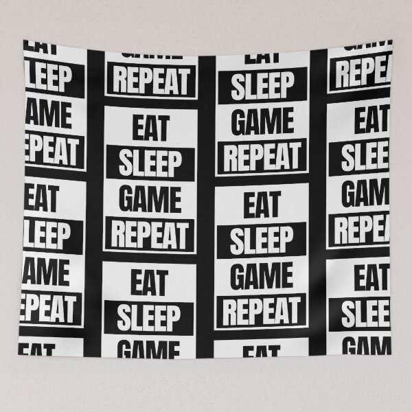 Item preview, Eat Sleep Game Repeat designed and sold by NinniSilver.
