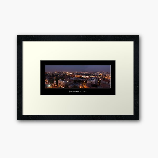 Jerusalem Skyline Framed Art Print