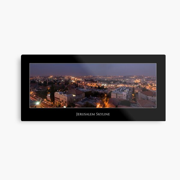 Jerusalem Skyline Metal Print