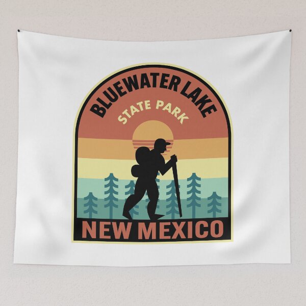 Item preview, Bluewater Lake State Park New Mexico Retro Hiking designed and sold by HalpinDesign.