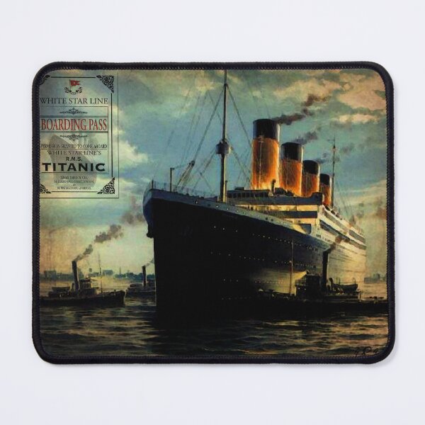 Item preview, Vintage Titanic Ship with Boarding Pass designed and sold by artBeatandSoul.
