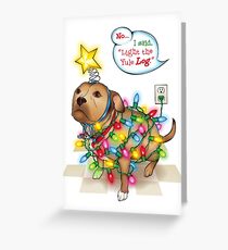 Yule Dog Greeting Card