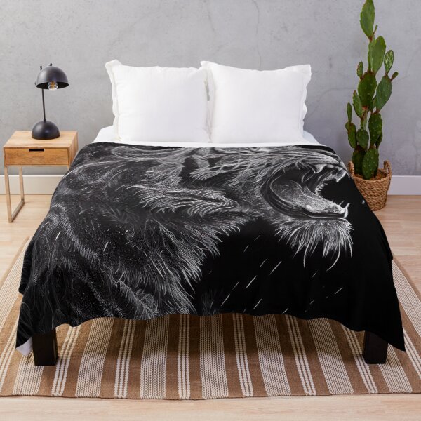 Item preview, Roaring Big Cat Digital Art Animal Print Portrait designed and sold by Jozzabazza.