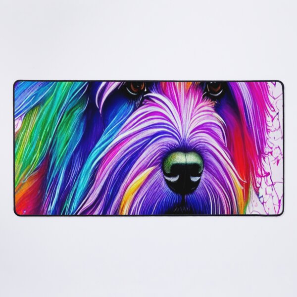 Item preview, RETRO DOG ART - RAINBOW POODLE ART designed and sold by ArtzandDesignz.