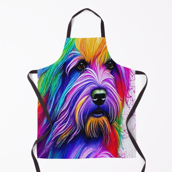 Item preview, RETRO DOG ART - RAINBOW POODLE ART designed and sold by ArtzandDesignz.