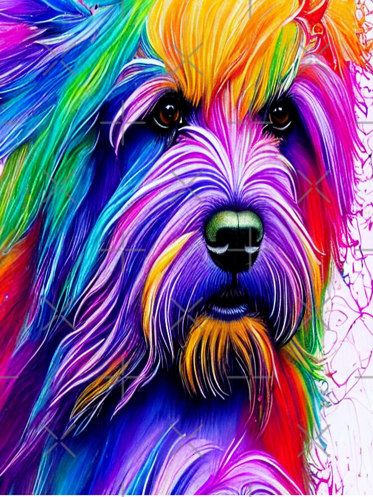 Rainbow best sale dog art