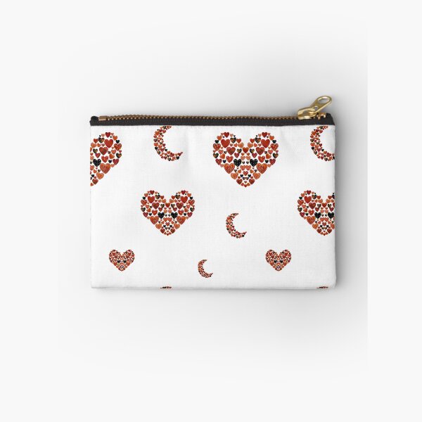 Item preview, Heart crescent half moon cute pattern watercolor  designed and sold by Yana Mustafina | Boho Soulful Designs.