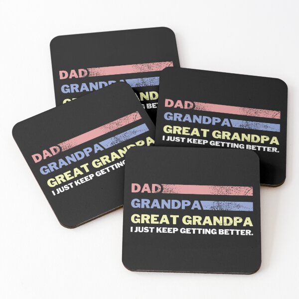 Item preview, I Just Keep Getting Better Dad Grandpa Great Grandpa Retro Vintage designed and sold by backham-design.