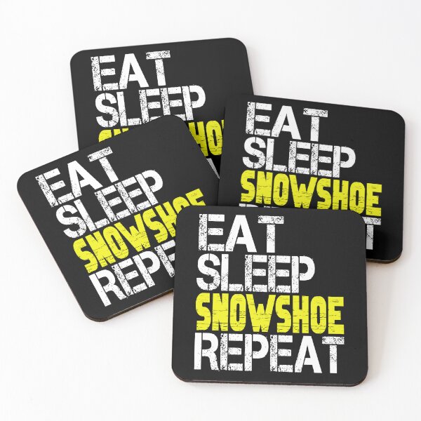 Item preview, Eat Sleep Snowshoe Repeat, Grunge designed and sold by ACC .