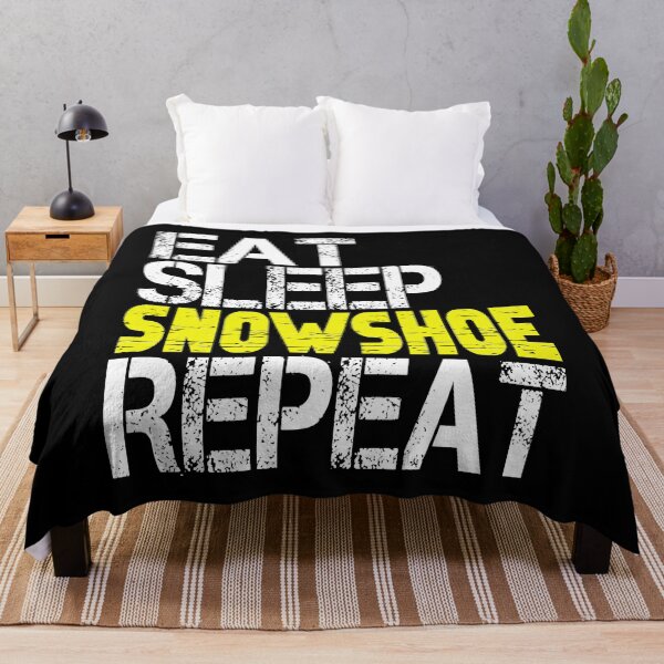 Item preview, Eat Sleep Snowshoe Repeat, Grunge designed and sold by ACC .
