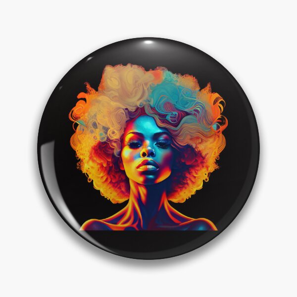 Item preview, BEAUTIFUL AFRO LADY Midjourney AI Artwork designed and sold by davidjulie.