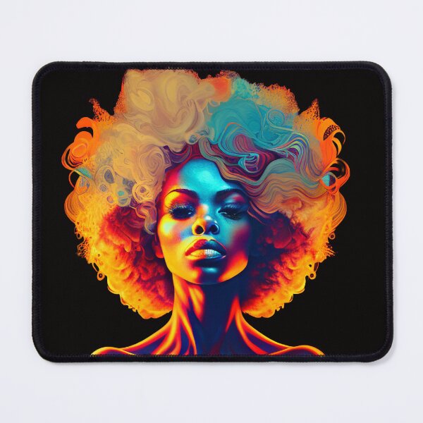 Item preview, BEAUTIFUL AFRO LADY Midjourney AI Artwork designed and sold by davidjulie.