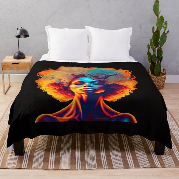 Item preview, BEAUTIFUL AFRO LADY Midjourney AI Artwork designed and sold by davidjulie.