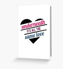 Same Love // Bisexual // Equality Greeting Card